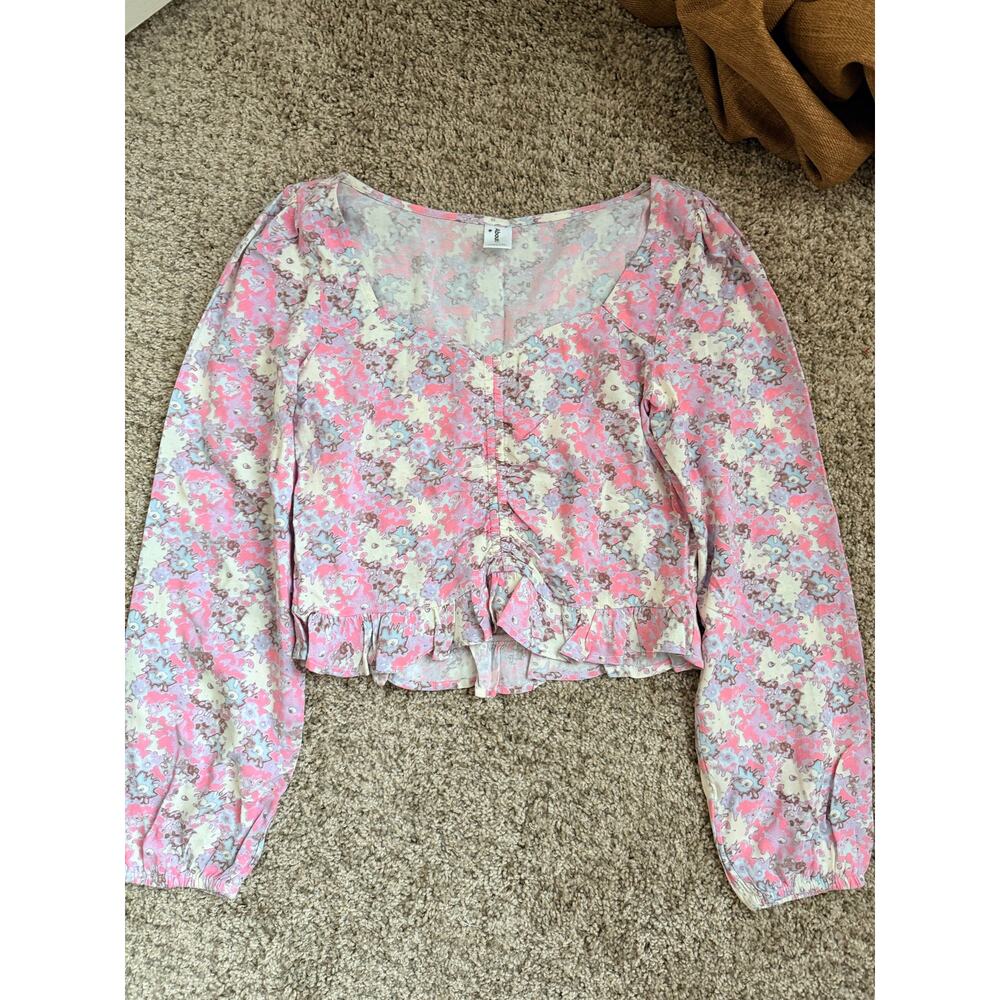 Abound Floral Top NWOT Pink XS